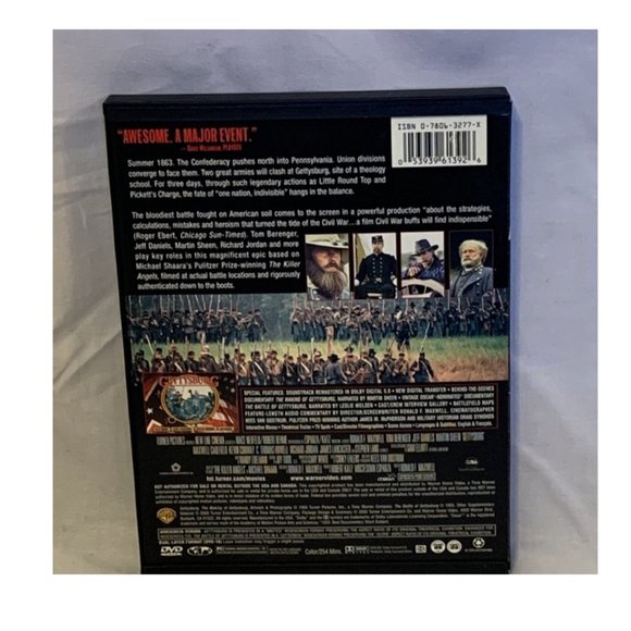 Gettysburg (DVD, 2000) Widescreen Tom Berenger, Jeff Daniels, Martin Sheen - Picture 2 of 4